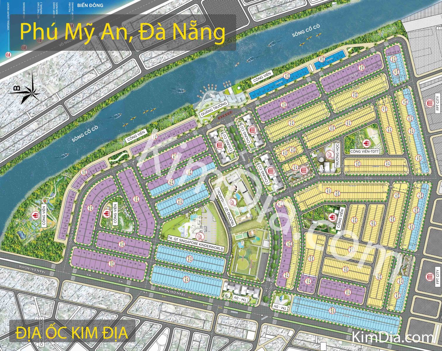 bản đồ khu đô thị phú mỹ an đà nẵng