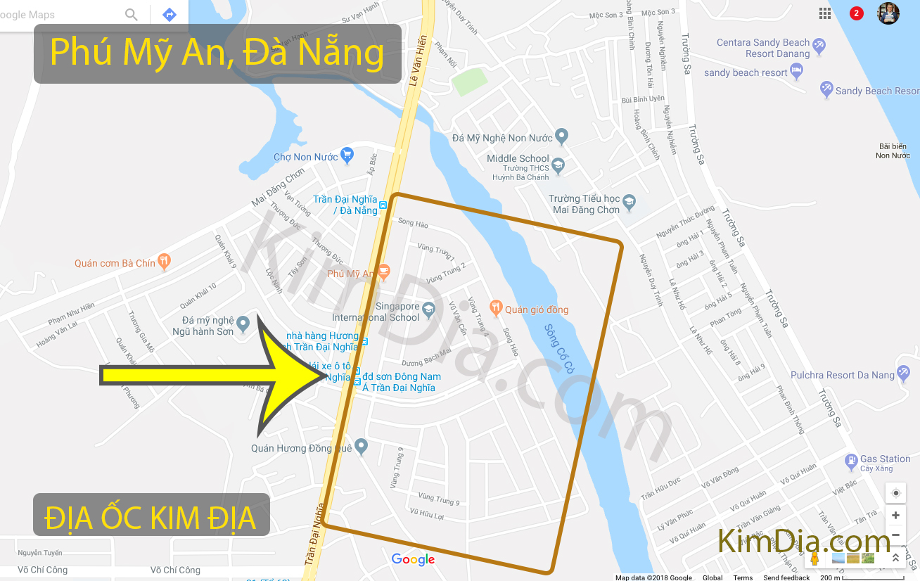 bản đồ khu phú mỹ an đà nẵng